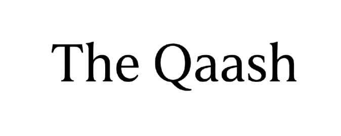 QAASH official luxury perfume brand logo in black.